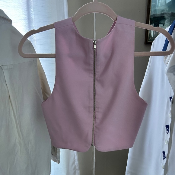 Zip Back Crop Top - Picture 2 of 13